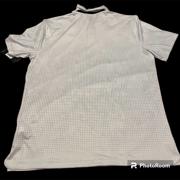NWT-NIKE DRI-FIT VAPOR GRAPHIC GOLF POLO WHITE MEDIUM - Picture 2 of 4